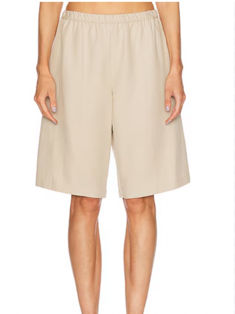 Enzo Costa Twill Bermuda Short Stone
